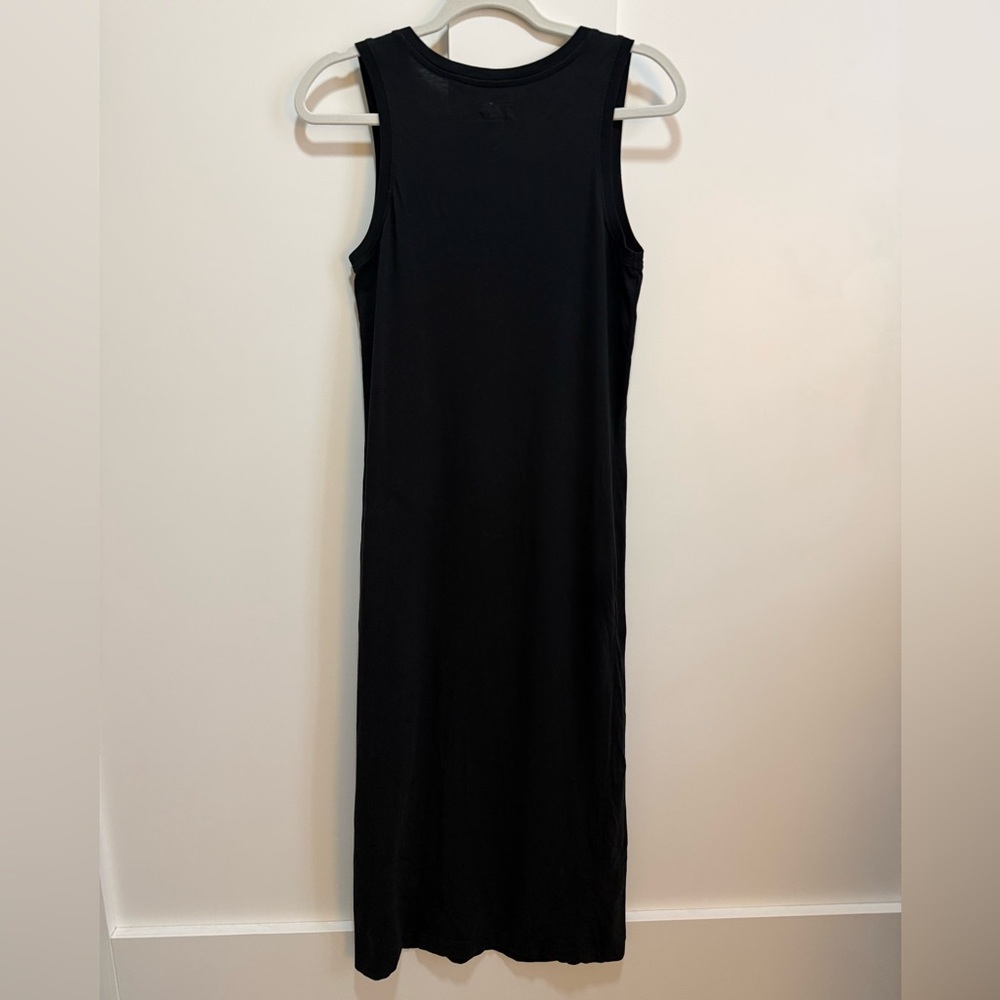 Pact Softspun Midi Tank Dress Black Organic Cotton Everyday Sleeveless - Picture 4 of 6